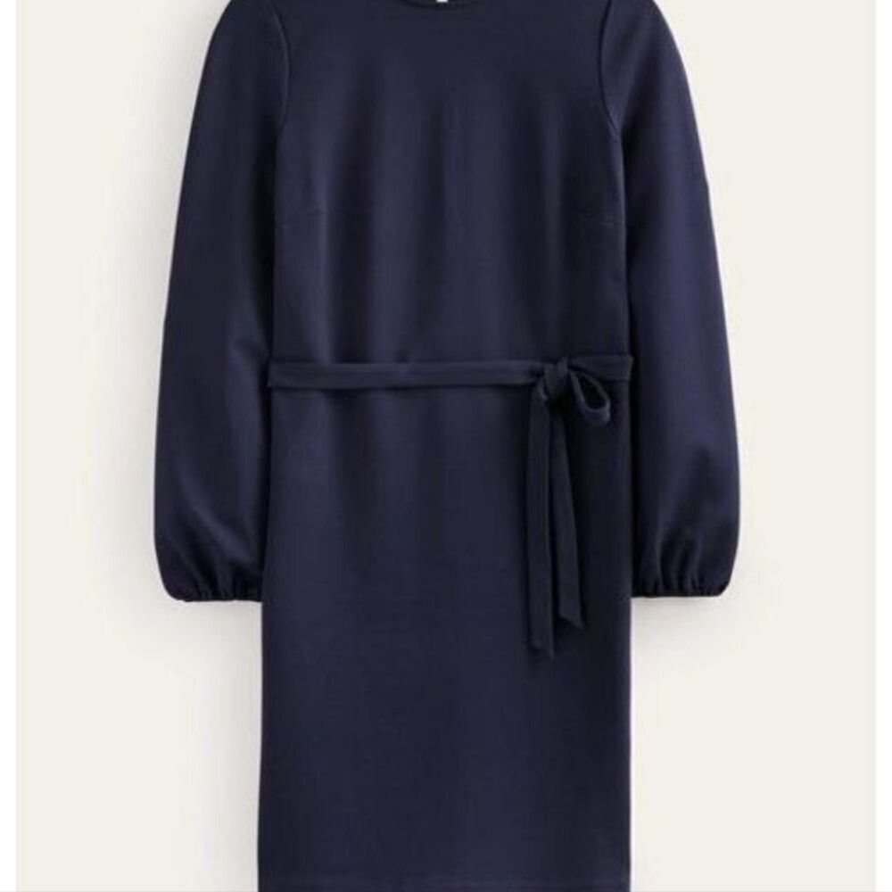 Boden Womens little black dress style Violet Ponte Shift size 6 ladies sleeves - Picture 2 of 16
